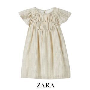 ZARA Kids | Beige | SMOCKED DRESS